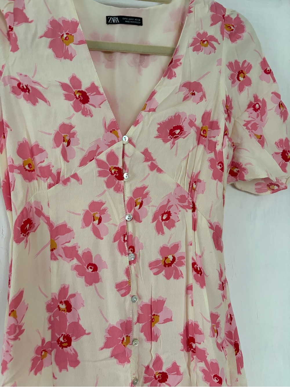 Zara Floral Button-Front Midi Dress - Picture 2 of 2